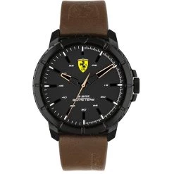 Coupon 🎉 Ferrari Men's Scuderia Black Dial ⌚ Watch 🎁