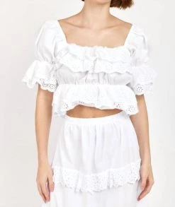 Best reviews of โจ Sofia Collections Mani Crop Top in White - ๐ฉ women ๐ฏ