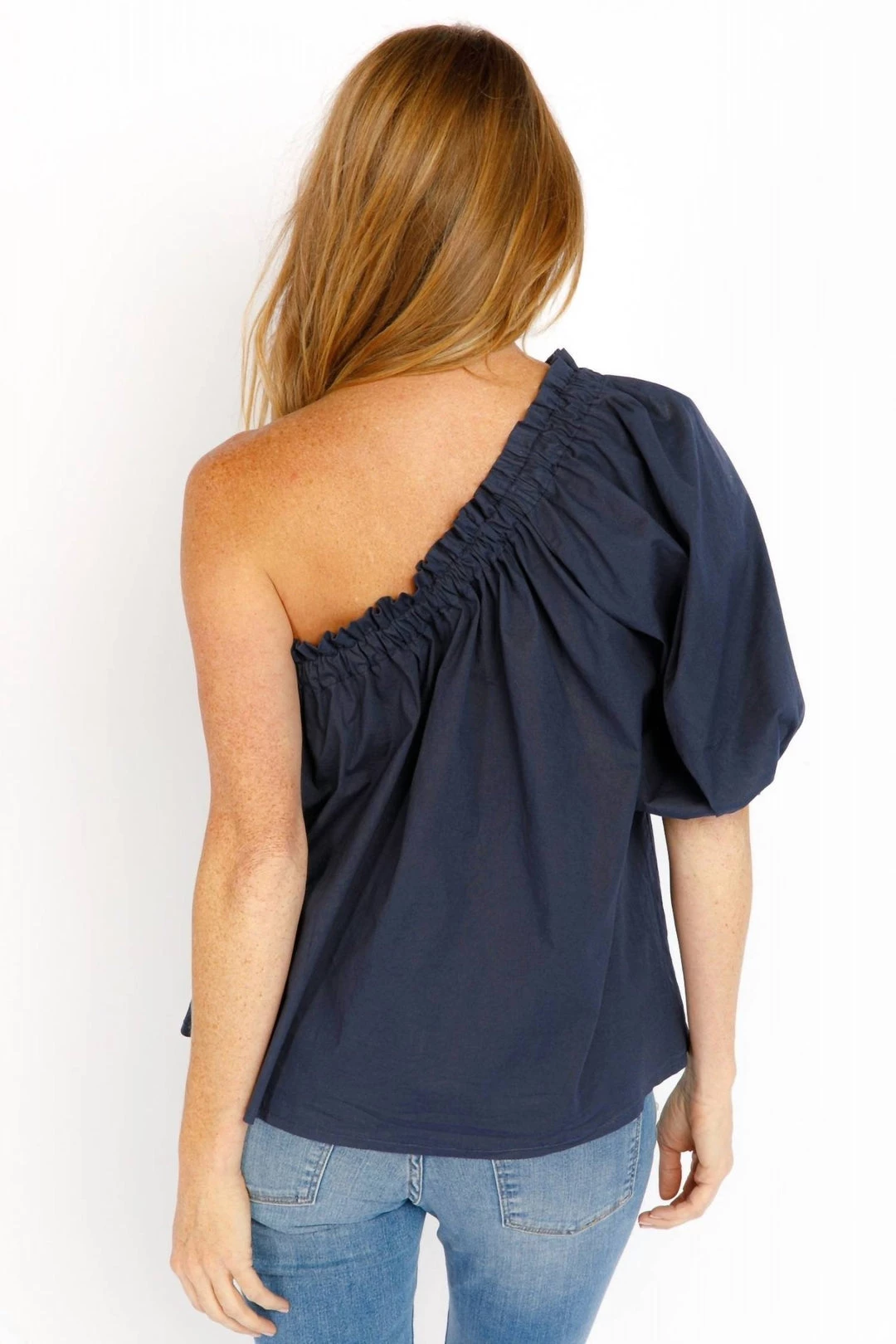 Wholesale 👍 Sofia Collections Andran One Shoulder Blouse in Navy - 👩 women 🤩 4 Wholesale 👍 Sofia Collections Andran One Shoulder Blouse in Navy - 👩 women 🤩 - Image 2