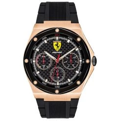 Deals 🎉 Ferrari Men's Scuderia Black Dial ⌚ Watch 🌟