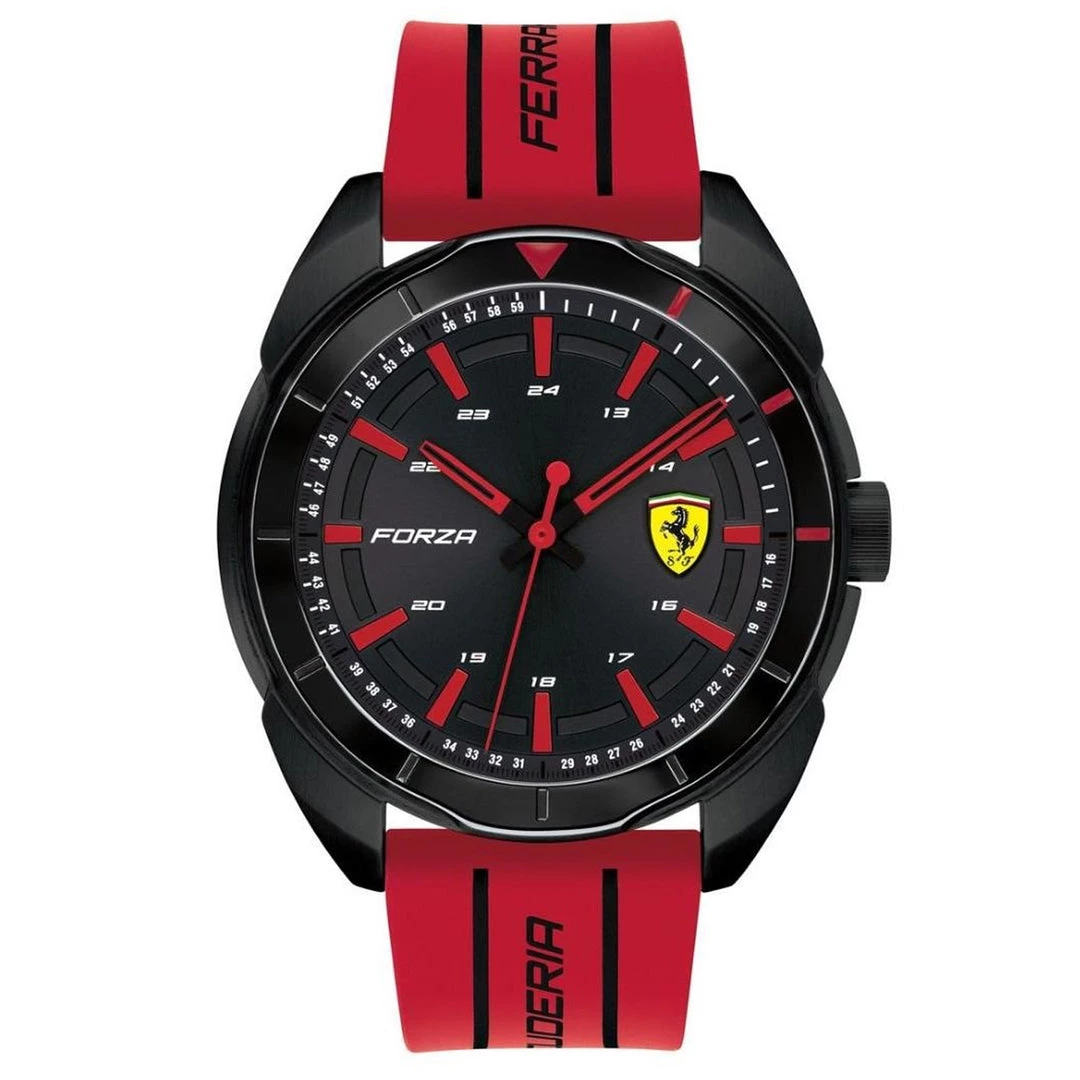 Brand new ❤️ Ferrari Men's Pit Crew Black Dial ⌚ Watch ✨ 3 Brand new ❤️ Ferrari Men's Pit Crew Black Dial ⌚ Watch ✨
