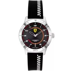 Budget 🎉 Ferrari Men's Scuderia Black Dial ⌚ Watch 🧨