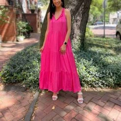 New 🥰 Sofia Collections Paola Maxi 👗 Dress in Fuchsia - 👩 women 🛒