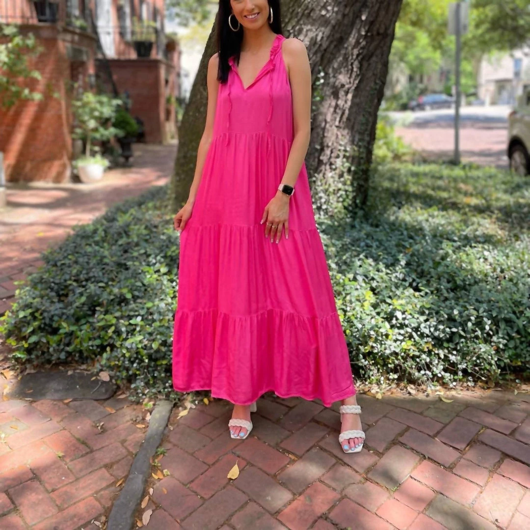 New 🥰 Sofia Collections Paola Maxi 👗 Dress in Fuchsia - 👩 women 🛒 3 New 🥰 Sofia Collections Paola Maxi 👗 Dress in Fuchsia - 👩 women 🛒