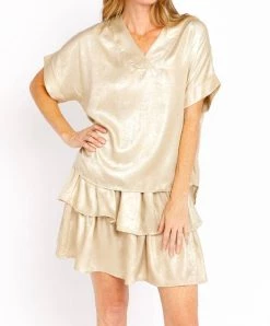 Best Sale ๐ Sofia Collections Mercia Top in Gold - ๐ฉ women ๐ฏ