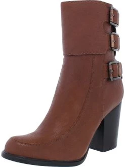 Best Sale ๐ Calvin Klein ๐ Jeans Dezzi Ontario ๐ฉ Womens Faux Leather Zip Up Block ๐ Heels โค๏ธ