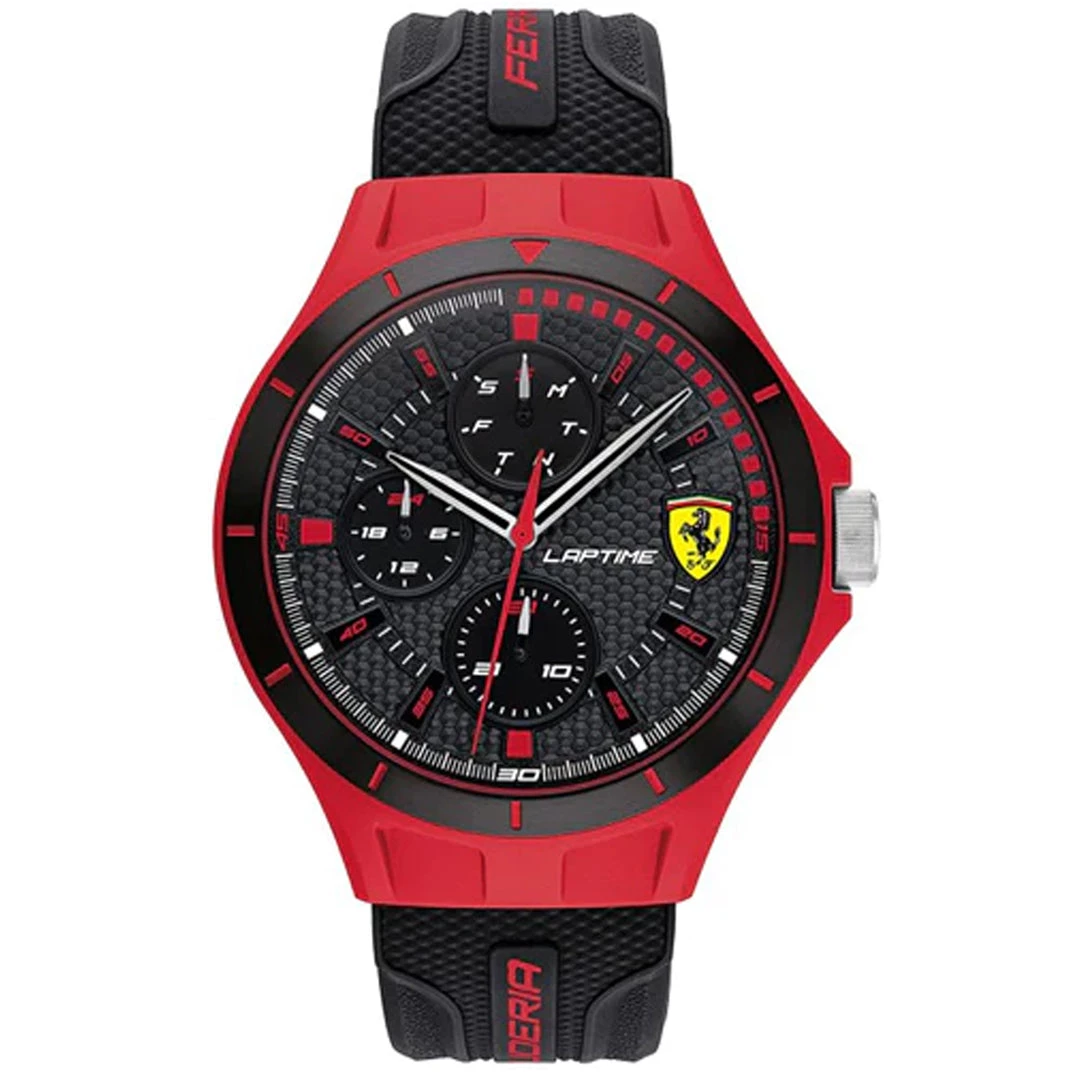 Outlet 🔔 Ferrari Men's Scuderia Black Dial ⌚ Watch 🎉 3 Outlet 🔔 Ferrari Men's Scuderia Black Dial ⌚ Watch 🎉