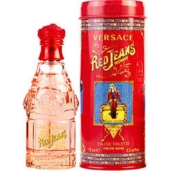 Cheapest 🤩 Gianni Versace 124832 2.5 oz 👩 Womens Red 👖 Jeans Eau De Toilette Spray 🧨