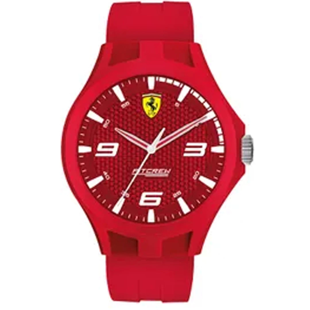 Budget 🔔 Ferrari Men's Pit Crew Red Dial ⌚ Watch 🎉 3 Budget 🔔 Ferrari Men's Pit Crew Red Dial ⌚ Watch 🎉