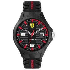 Discount 😍 Ferrari Men's Pit Crew Black Dial ⌚ Watch ❤️
