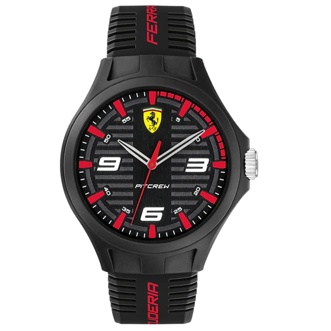 Discount 😍 Ferrari Men's Pit Crew Black Dial ⌚ Watch ❤️ 3 Discount 😍 Ferrari Men's Pit Crew Black Dial ⌚ Watch ❤️