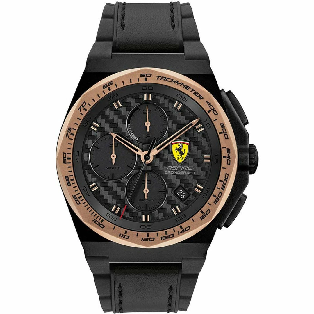 New 😉 Ferrari Men's Scuderia Black Dial ⌚ Watch 🌟 3 New 😉 Ferrari Men's Scuderia Black Dial ⌚ Watch 🌟