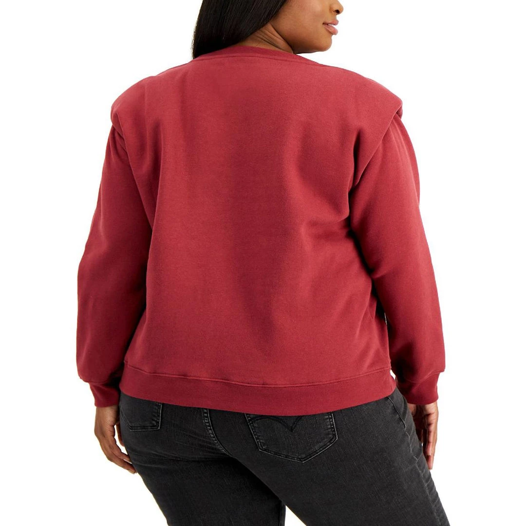 Promo ๐คฉ Calvin Klein ๐ Jeans Plus ๐ฉ Womens Shoulder Pads Solid Sweatshirt โ๏ธ 4 Promo ๐คฉ Calvin Klein ๐ Jeans Plus ๐ฉ Womens Shoulder Pads Solid Sweatshirt โ๏ธ - Image 2